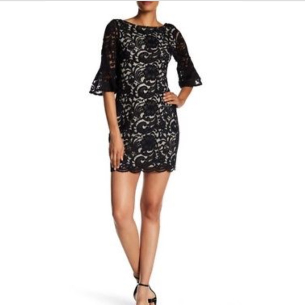 Vince Camuto Black Lace Dress
